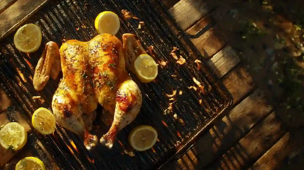 Greek Grilled Spatchcock Chicken