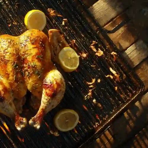 Greek Grilled Spatchcock Chicken