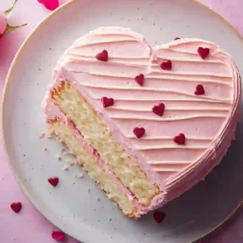 Pink Heart Cake (1)
