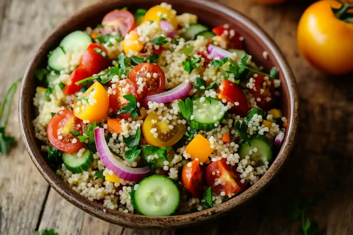 Couscous Salad Recipes Featured Couscous salad recipes with fresh vegetables