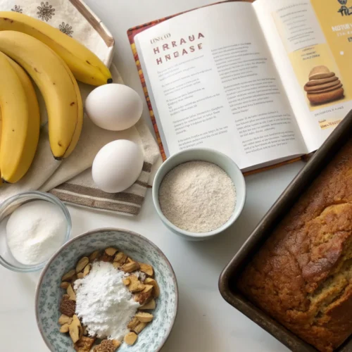 freshly baked easy banana bread