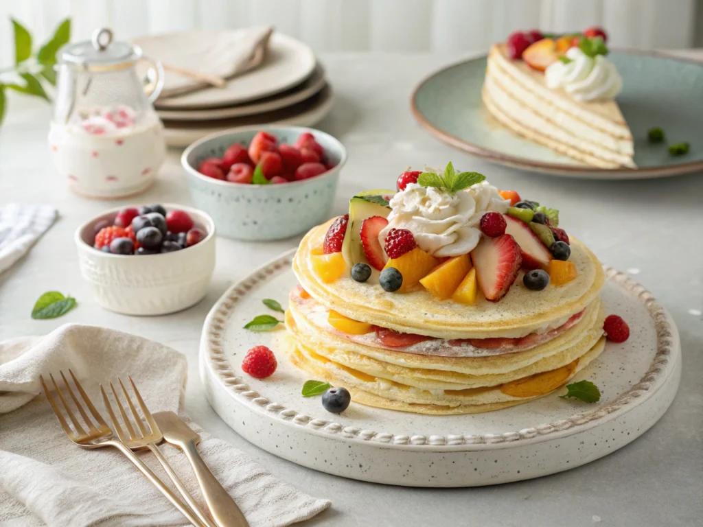 Japanese crepe cake recipe