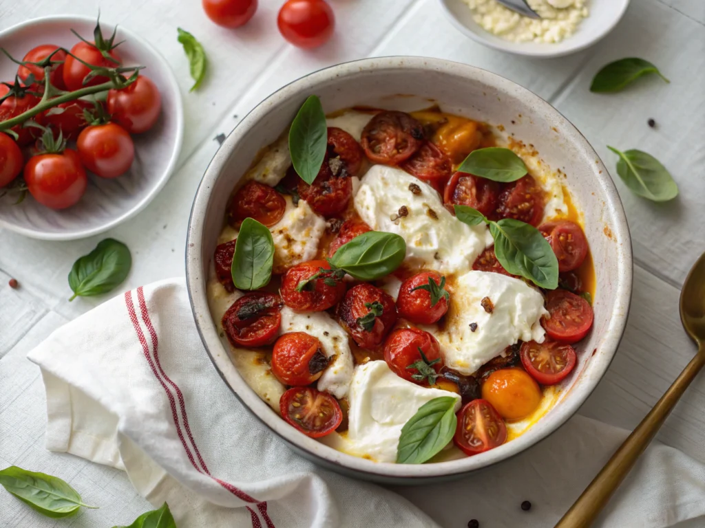 roasted tomato burrata dip