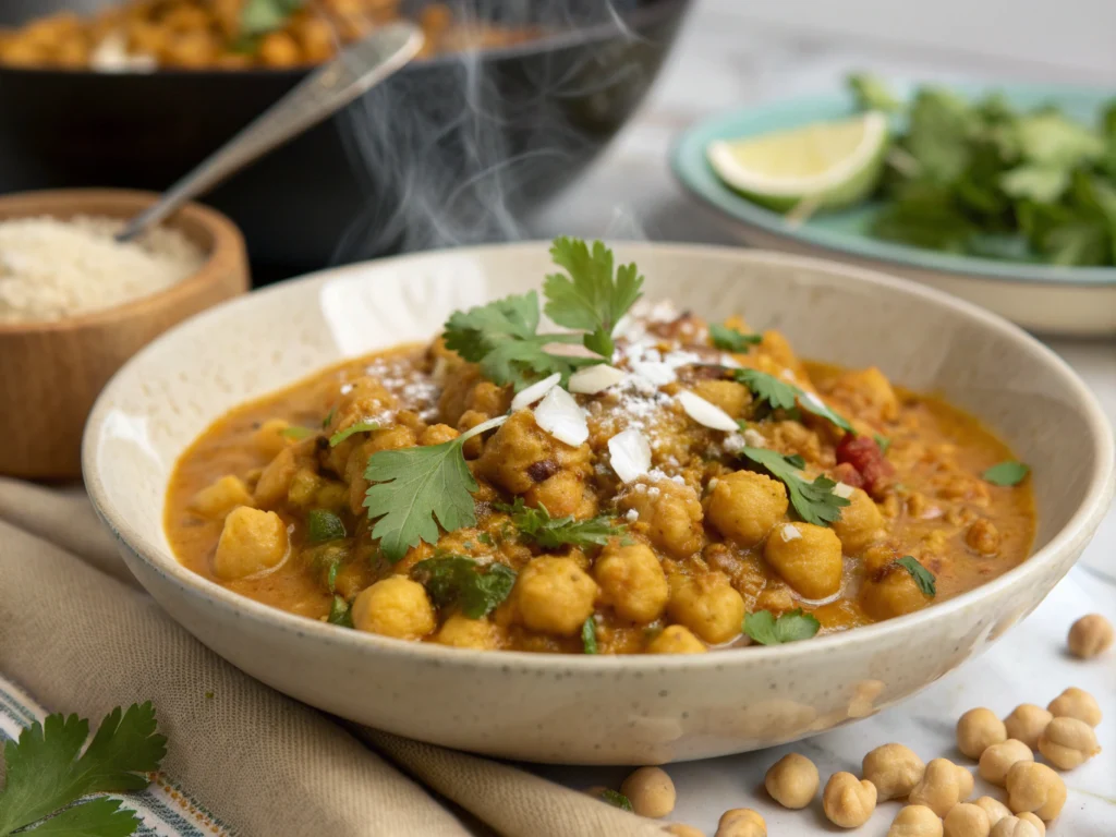 curry chickpeas