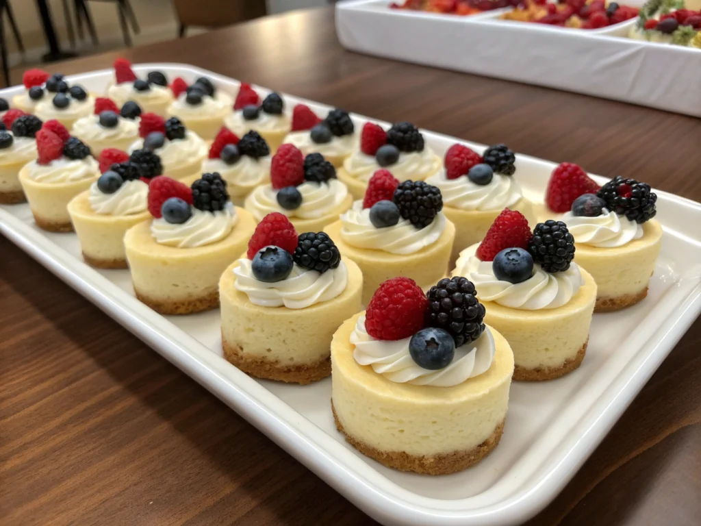 mini cheesecakes
