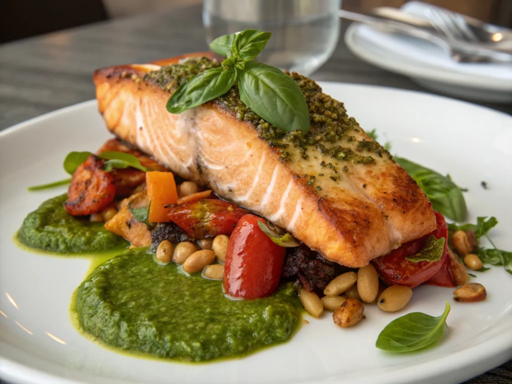 pesto salmon