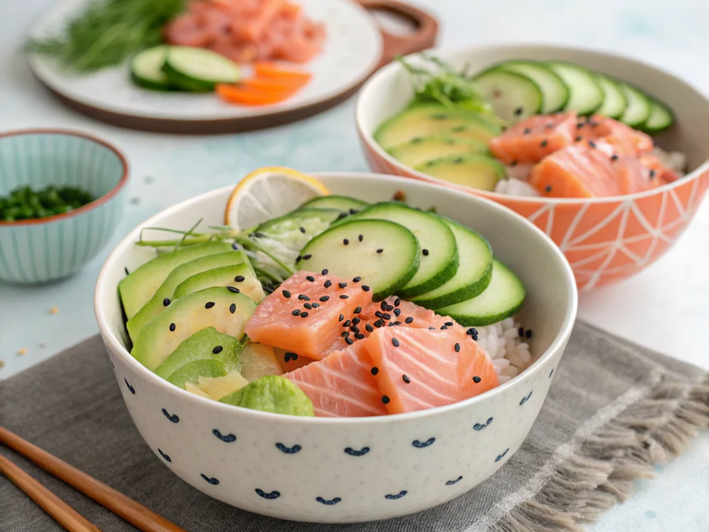 salmon bowls