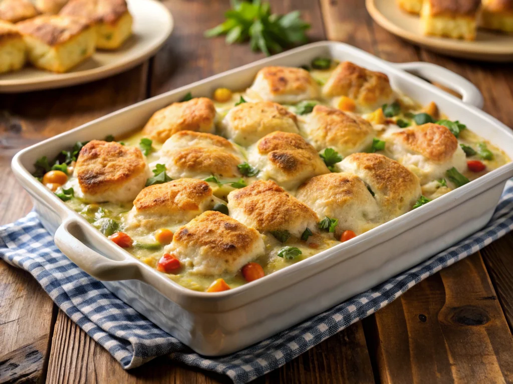 CHICKEN BISCUIT CASSEROLE