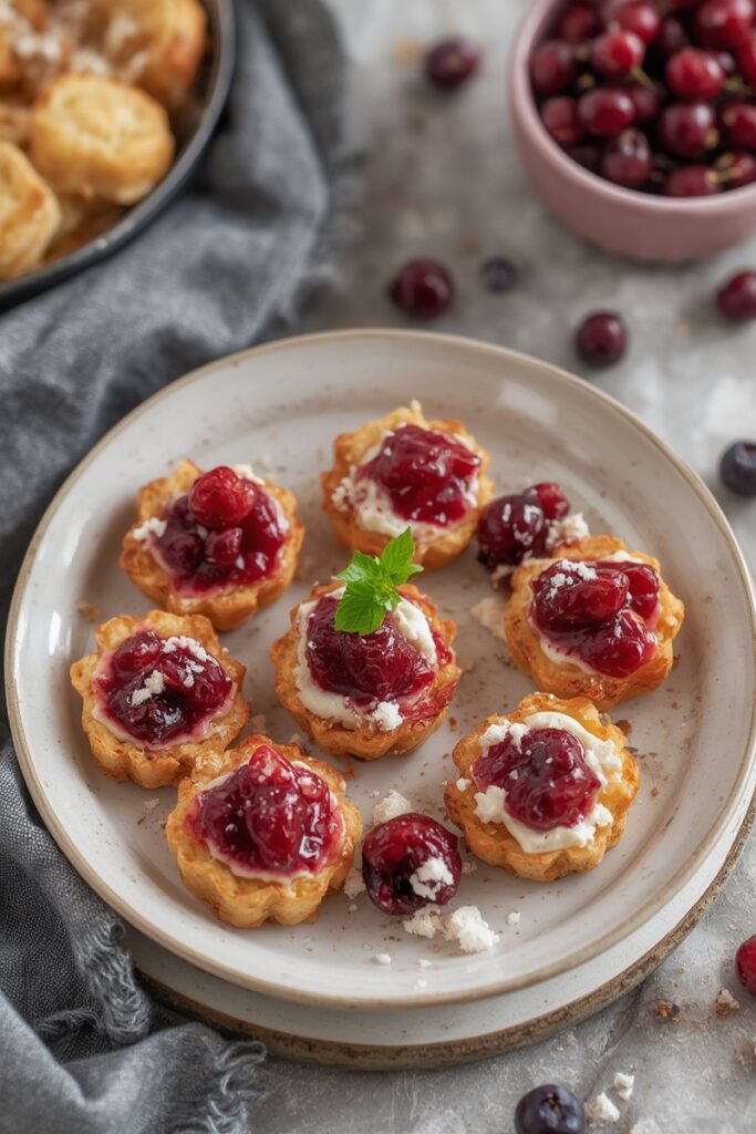 CRANBERRY BRIE BITES