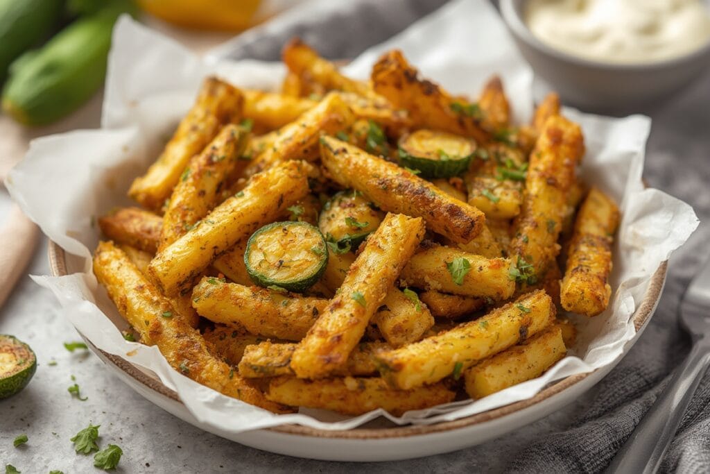 AIR FRYER ZUCCHINI FRIES
