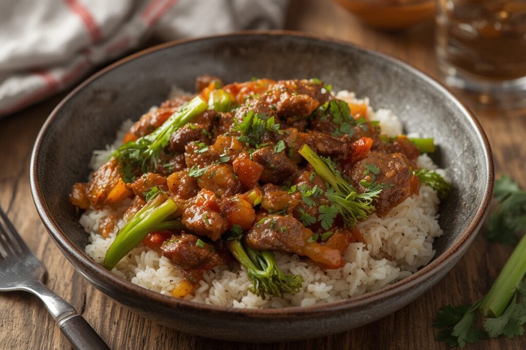 BROCCOLI BEEF STIR FRY