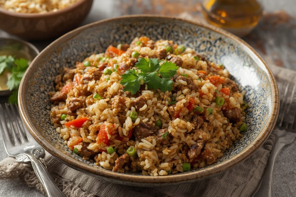 BROWN RICE PILAF