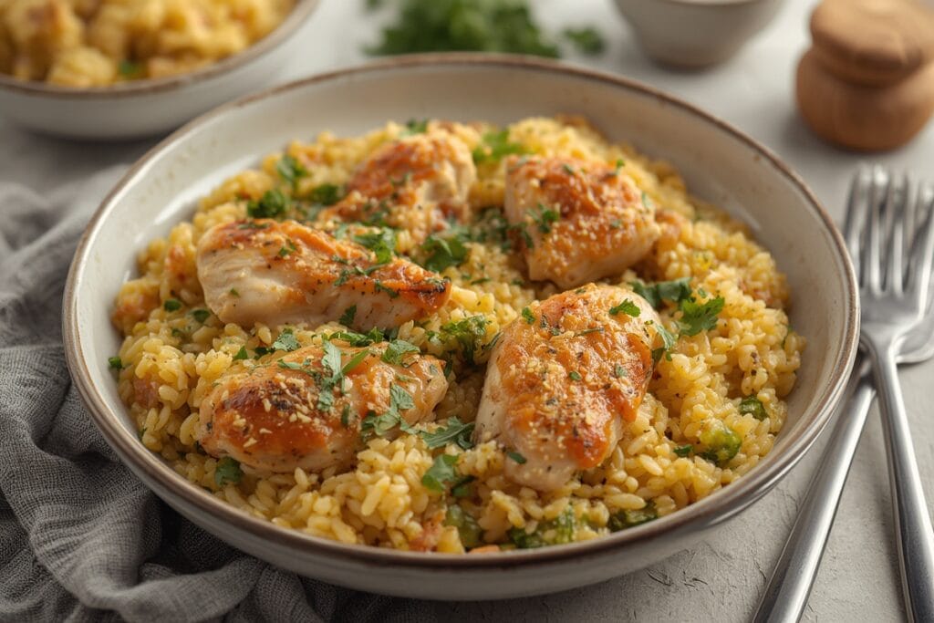 CHICKEN AND RICE CASSEROLE