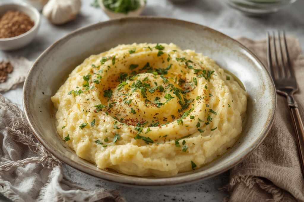 GARLIC MASHED POTATOES