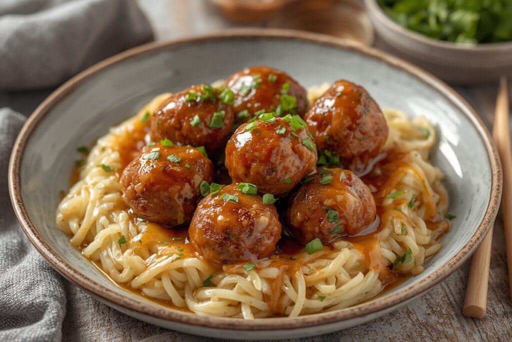 HONEY GARLIC MEATBALLS