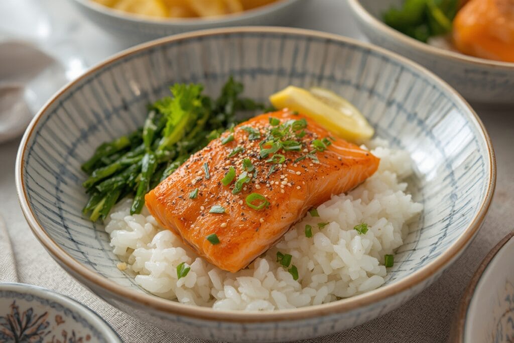 SALMON RICE BOWLS