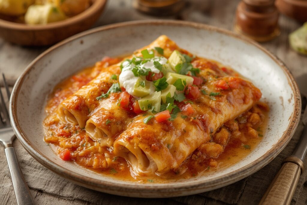 CHICKEN ENCHILADAS