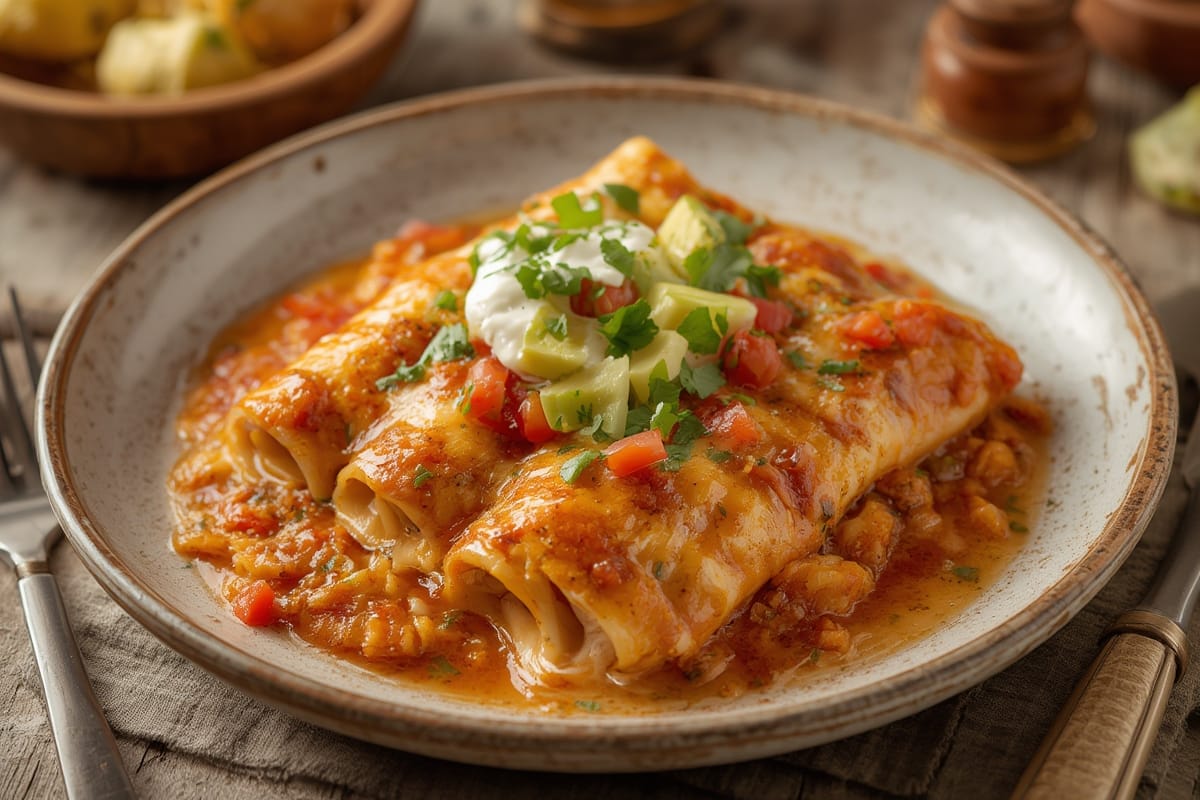 CHICKEN ENCHILADAS